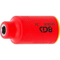 Bgs Douille VDE à six pans | Emmanchement carré de 10 mm (3/8") | SW 6 mm