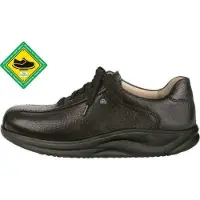 Finn Comfort Chaussure à lacets 'Schnürschuh Herren 01160 131099 Echtleder in schwarz' noir