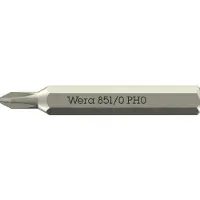Wera 851 Micro Bits JCIS PH 0 x 30mm (Cruciforme Phillips PH)