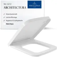 Villeroy & Boch Siège de WC Architectura 9M58 455x60x383mm - Blanc Alpin - 9M58S101