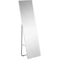 HOMCOM Miroir sur pied , miroir en pied avec support, 45 x 160 cm, miroir mural
