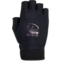HKM Gants Hobby Horsing NOIR/GRAIS, taille 6