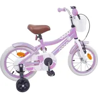 vidaXL Vélo pour enfant 14 pouces, pour les 3-5 ans, violet