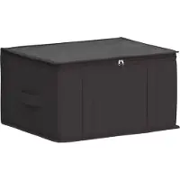 vidaXL Boîte de rangement avec fenêtre transparente, anthracite