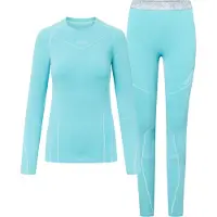 Viking Gaja Bamboo Long Sleeve Base Layer Set Bleu L Femme
