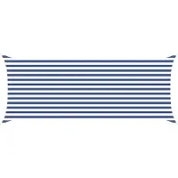 vidaXL Voile D'ombre Bleu Et Blanc 5 X 2 M 100 % Polyester Oxford