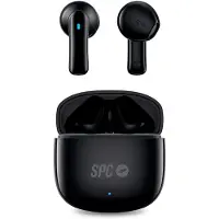 SPC Zion 2 Play Casque Bluetooth avec étui de chargement/ 7h d'autonomie/ 30mm Short Stick/ Noir