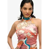 Superdry Femme Haut à dos nu en Jacquard Pink Taille: 36