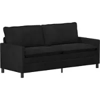 vidaXL Ensemble de Canapés 2 pcs Noir Velours