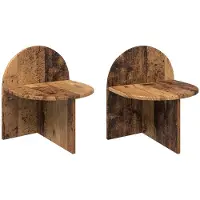 vidaXL Table de chevet 2 pcs Bois ancien 40 x 35,5 x 45,5 cm