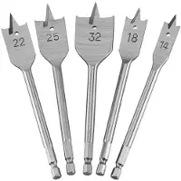 DeWalt Jeu de forets plats pour bois, 5 pièces DT4798