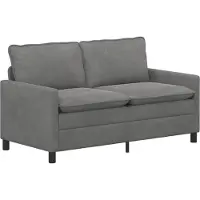 vidaXL Canapé Gris foncé 156 x 81 x 87,5 cm Velours