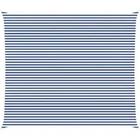 vidaXL Voile D'ombre Bleu Et Blanc 7 X 6 M 100 % Polyester Oxford