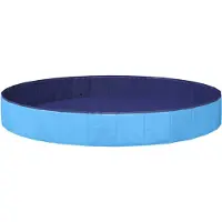 vidaXL Piscine Pour Chien Bleu Ø300 X 38 Cm Pvc Épais