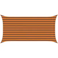 vidaXL Voile D'ombre Orange Et Marron 4 X 2 M 100 % Polyester Oxford