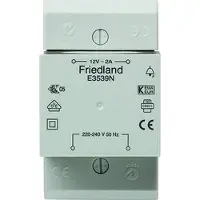 Honeywell EE E3539N Transformateur de sonnerie VDE 12V 2A gris