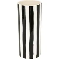 Atmosphera Vase 204295, 30 cm, white/black