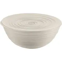 Guzzini Saladier Avec Couvercle En Plastique Recyclé Blanc 25 Cm