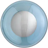 Ebb & Flow Horizon Plafonnier / Applique Ø: 21 cm | Shiny Silver | Topaz blue E14IP44