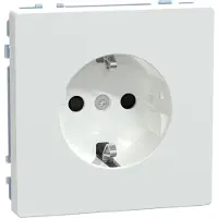 Merten Prise SCHUKO , protection renforcée contre les contacts accidentels, bornes enfichables, blanc Lotos, design System, 1 pièce.