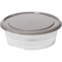 Smartstore 793770 boîte de conserve, ronde, 0,45 L, gris / transparent