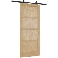 vidaXL Porte coulissante ORKDAL Nature 86 x 198,5 cm en pin massif