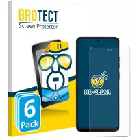 BROTECT Protection Clair (6 pcs, Motorola Moto G56), Téléphone portable : film de protection, Transparent