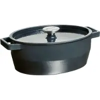 Pyrex Slow Cook Cocotte ovale, avec couvercle, longueur : 330 mm, gris
