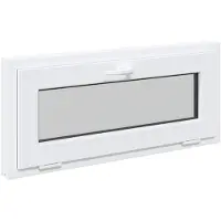 vidaXL Fenêtre de cave RISOR 90 x 40 cm PVC et verre, blanc