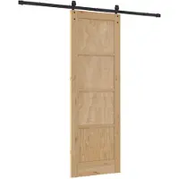 vidaXL Porte coulissante ORKDAL, 73,5 x 211 cm, en bois massif de pin, finition naturelle