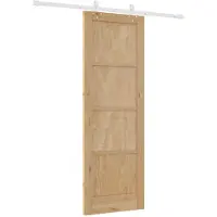 vidaXL Porte coulissante , couleur naturelle et blanche, 73,5 x 211 cm