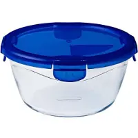 Pyrex Plat Rond Cook & Go Verre Borosilicate Résistant -