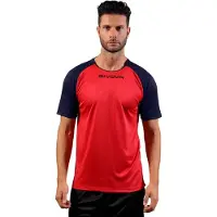 Givova T-shirt - - Capo MC - Bleu marine/rouge - Manches courtes - Homme