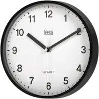 Teesa TSA0038B Horloge murale 20 cm, noir