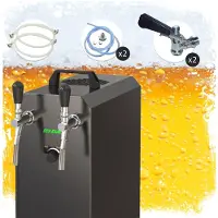 Ich-zapfe Tireuse Bière STREAM 50K Kit 2 Voies 55 L/h POMpe Air Valise Refroidisseur
