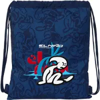 Big Buy Cooking Sac à dos à cordons El Niño Paradise Bleu marine 35 x 40 x 1 cm