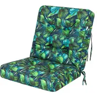 Stanislaw Jurga HOBBYGARDEN Coussin de balançoire Venus Coussin de banc Garden Coussin de balançoire Coussins de banc Coussin balançoire hollywoodienne Balançoire Banc Feuilles bleues 50 cm