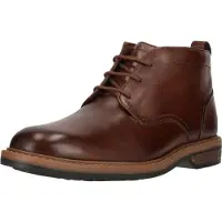 Clarks pour homme. 26178425 Aldwin Chukka Mid bottines en cuir marron (40), Plat, Lacets, Casuel
