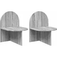 vidaXL Table de chevet 2 pcs Sonoma gris 48 x 49 x 65 cm