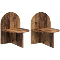 vidaXL Table de chevet 2 pcs Bois ancien 48 x 49 x 65 cm