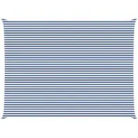 vidaXL Voile D'ombre Bleu Et Blanc 8 X 6 M 100 % Polyester Oxford