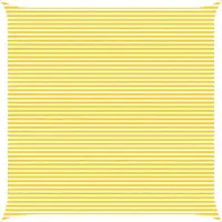 vidaXL Voile D'ombre Extérieure Jaune Et Blanc 7 X 7 M