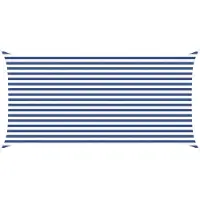 vidaXL Voile D'ombre Bleu Et Blanc 5 X 2,5 M 100 % Polyester Oxford