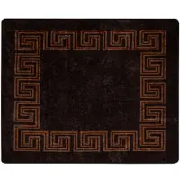 vidaXL Tapis de couloir MARSA Noir 80 x 100 cm Polyester et PVC