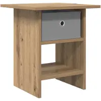 vidaXL Table de chevet avec tiroir Chêne artisanal 41 x 40 x 45 cm