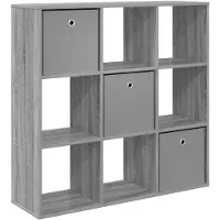 vidaXL Buffet à tiroirs , gris Sonoma, 102 x 31 x 99,5 cm