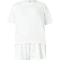 Hunkemoller Shorty gris clair / blanc