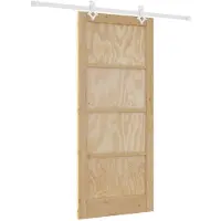 vidaXL Porte coulissante , couleur naturelle et blanche, 86 x 198,5 cm