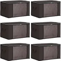 vidaXL Boîte de rangement avec fenêtre latérale transparente 6 pcs