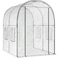 vidaXL Serre à armature 160 x 200 x 192,5 cm, PVC transparent